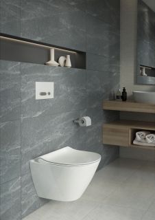 Смывная клавиша Cersanit Intera BU-INT/Wh, белая пластик